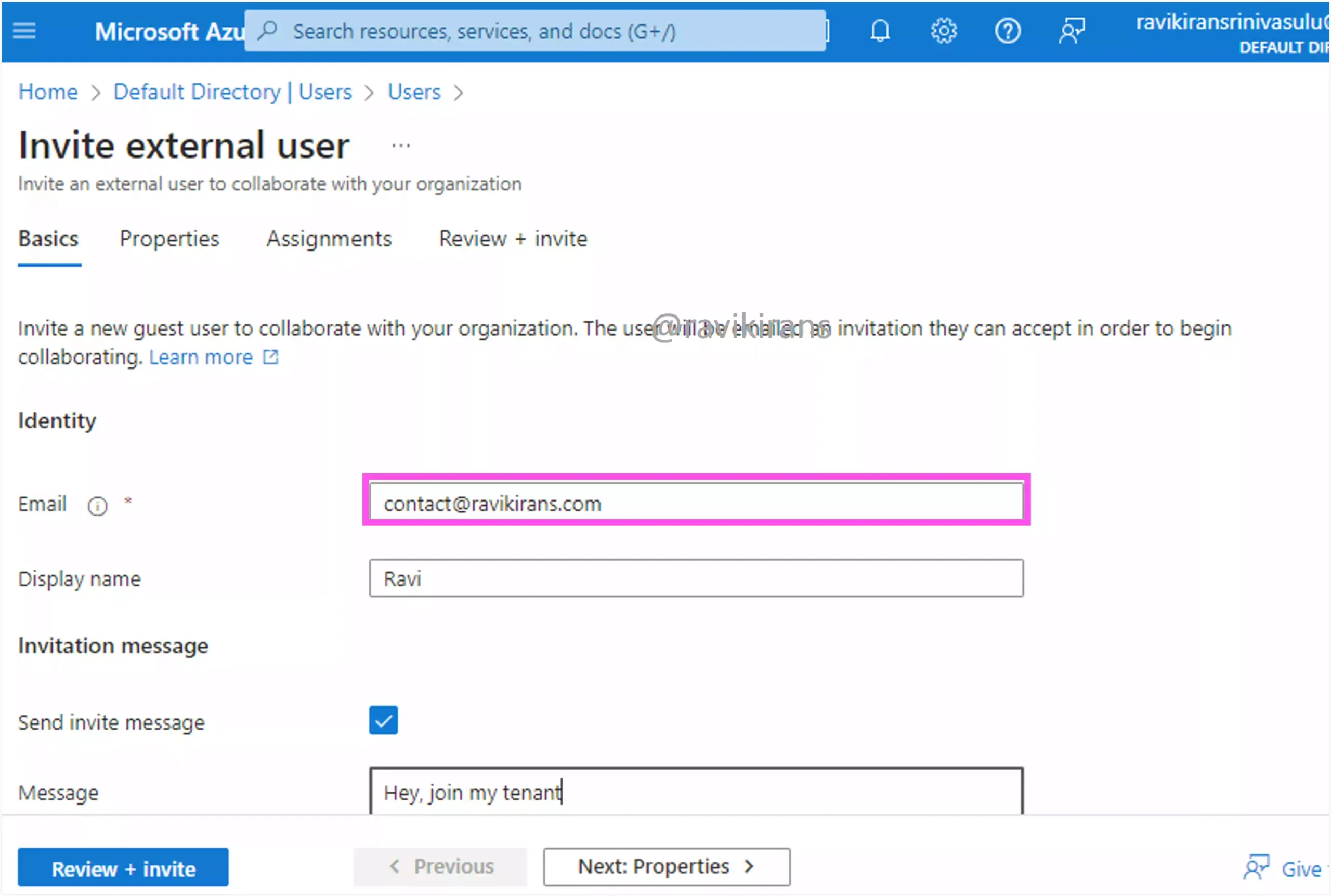 Create a guest user in Microsoft Entra ID