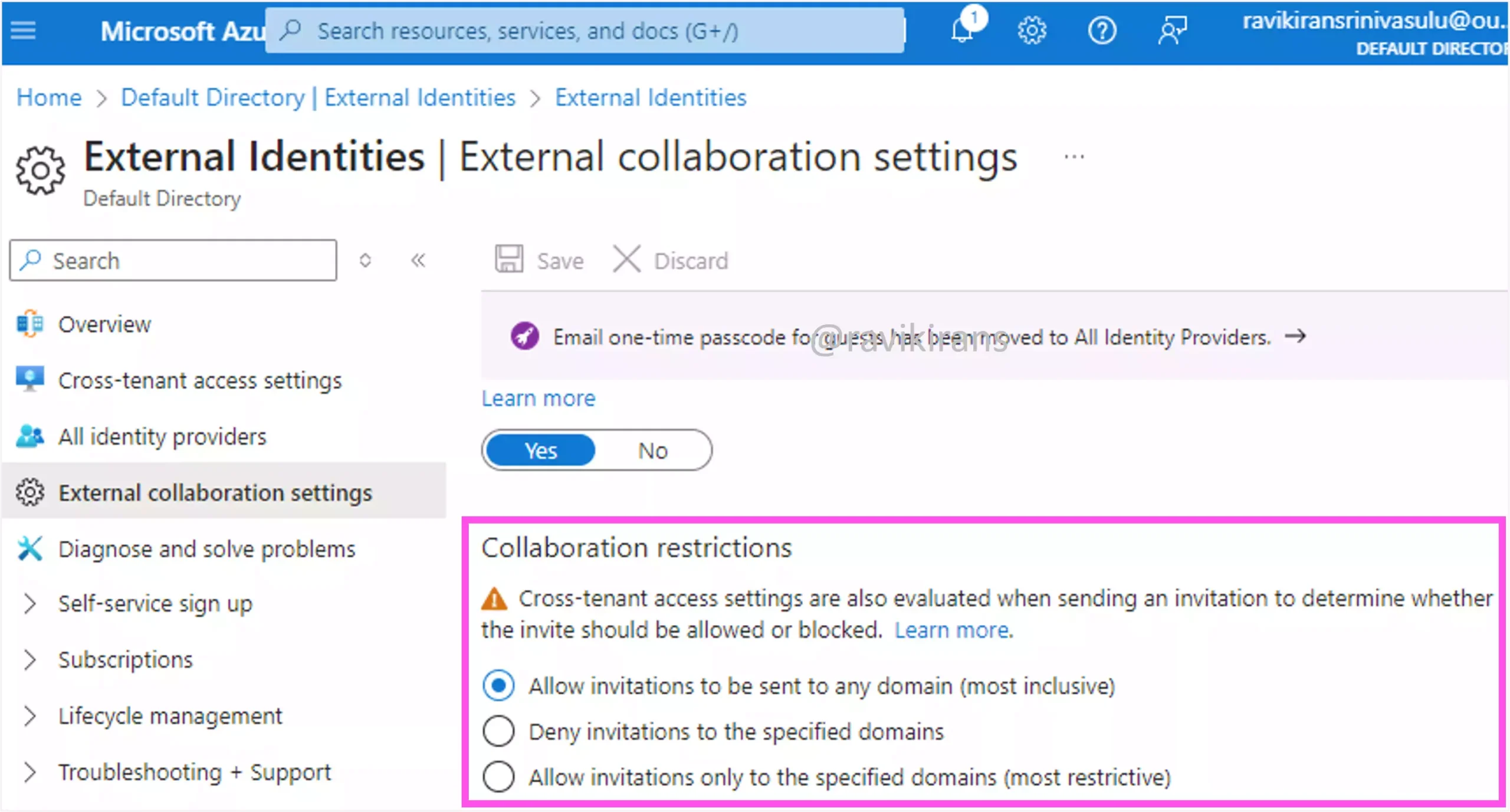 Cross-tenant access settings in Microsoft Entra