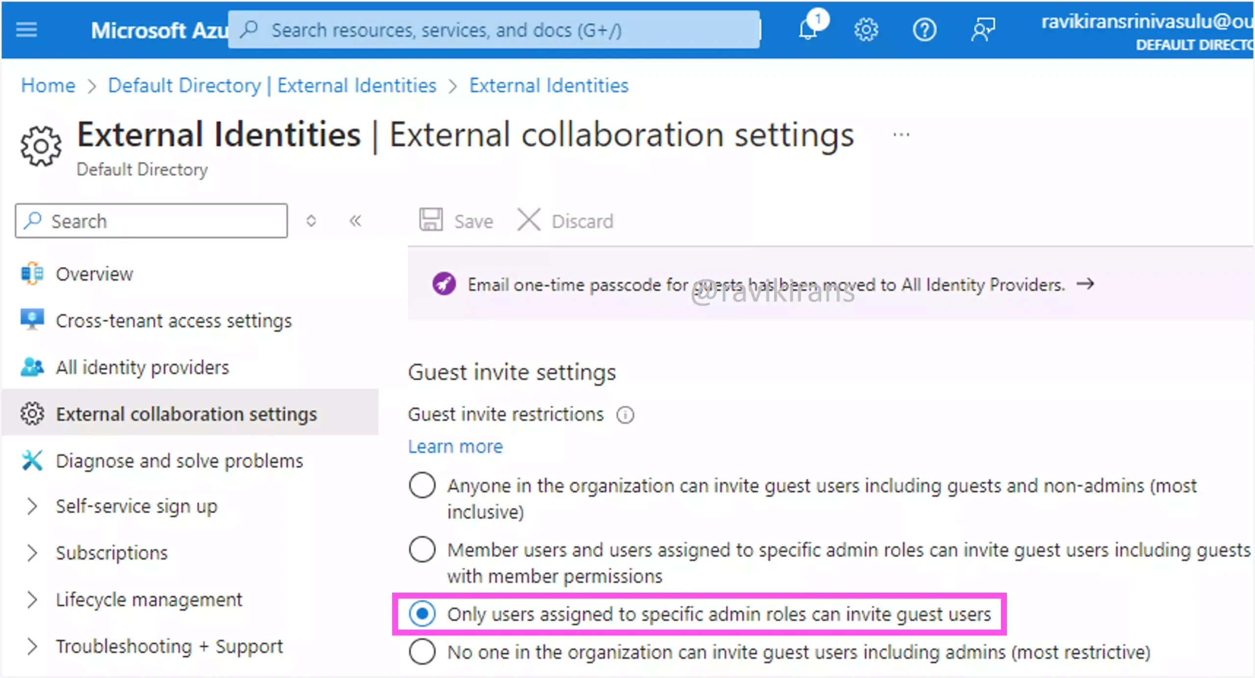 Microsoft Entra External collaboration settings