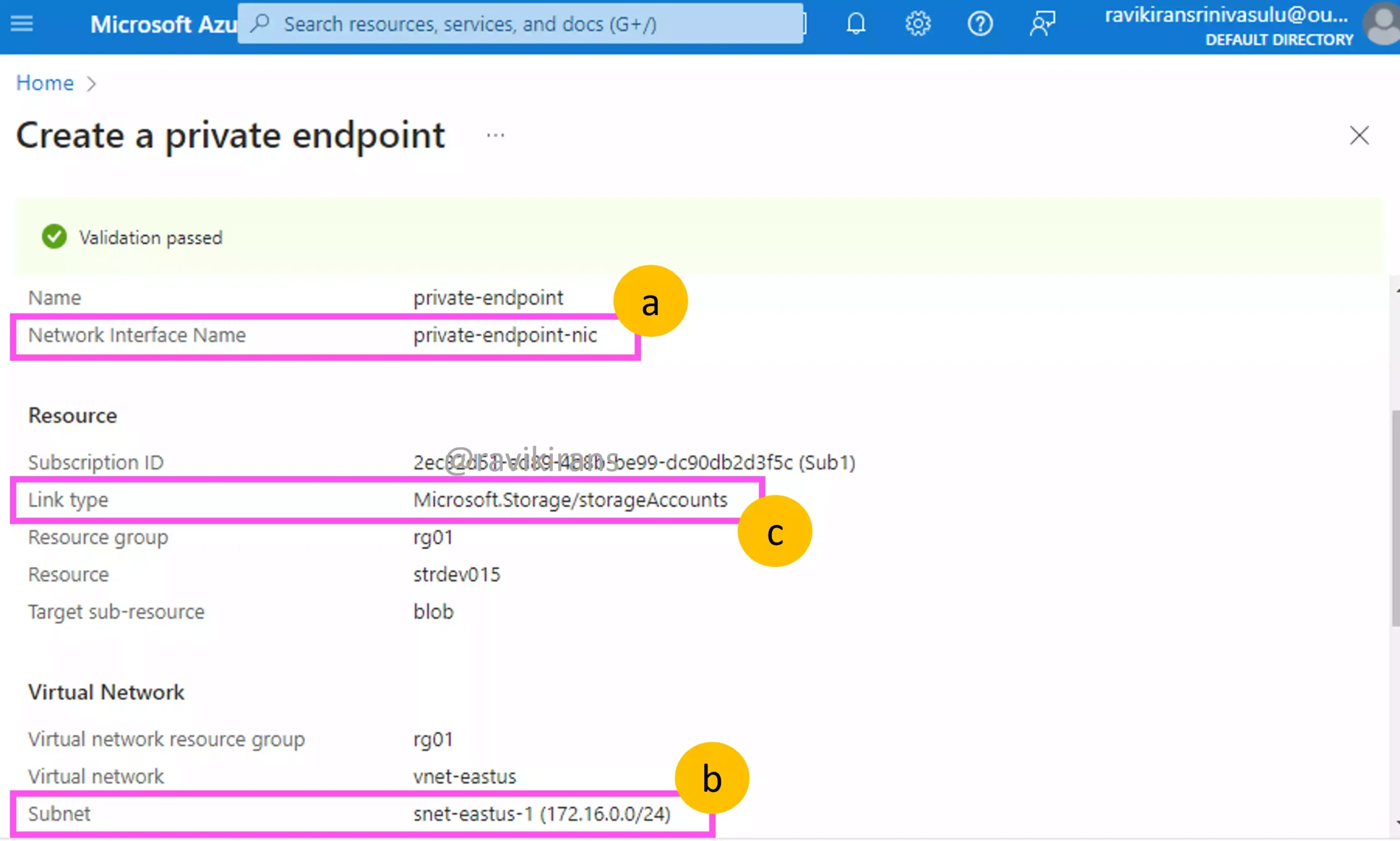 Azure Private endpoint