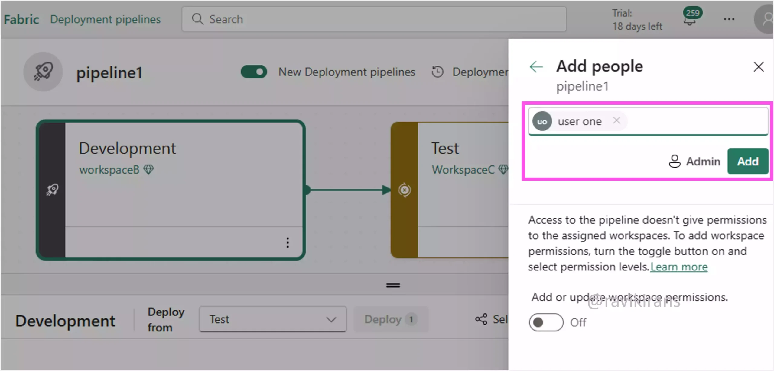assign pipeline admin roles assign pipeline admin roles